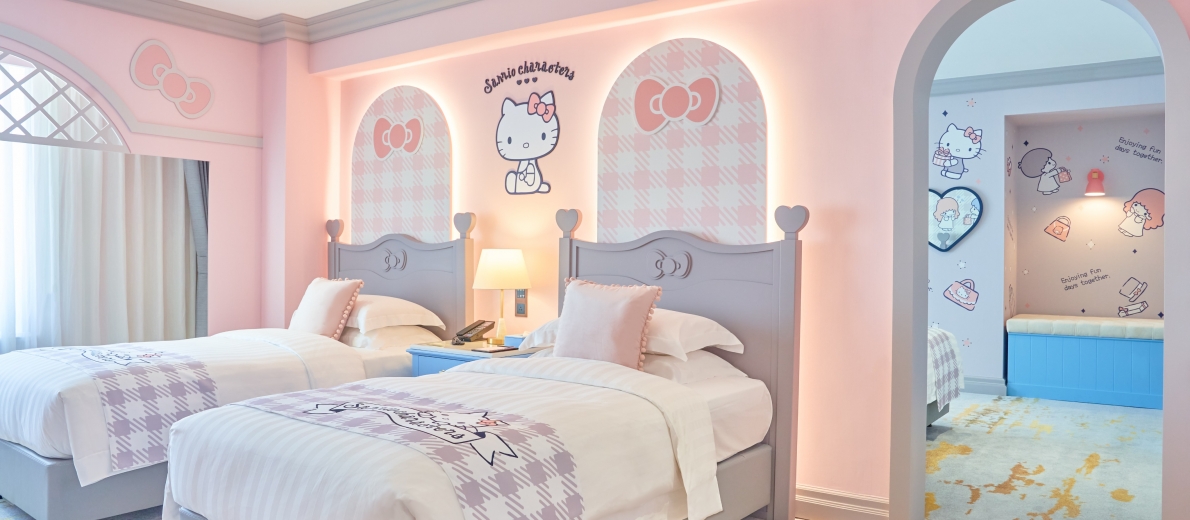 Sanrio Popular Star French Style City View Family Suite