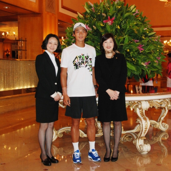 Taiwanese tennis star /Lu, Yan-Hsun